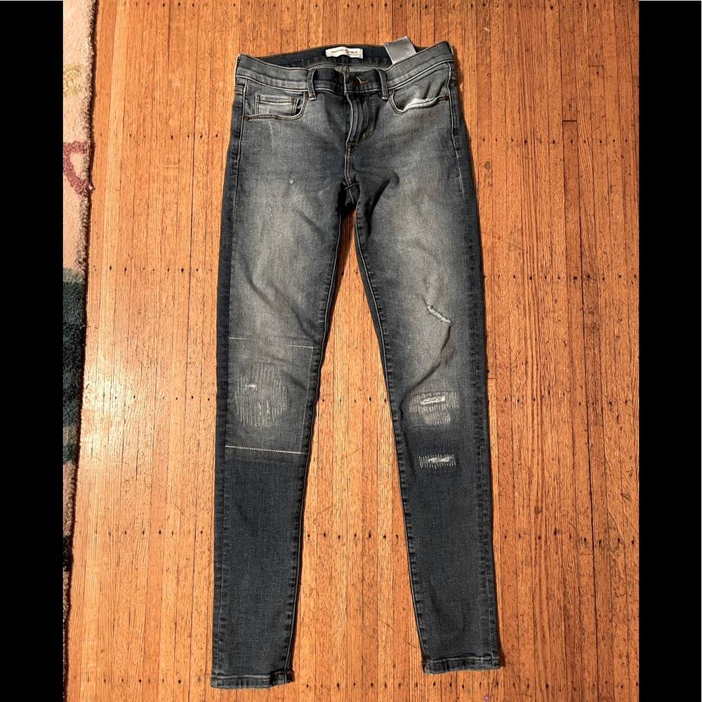 Banana Republic distressed skinny jeans